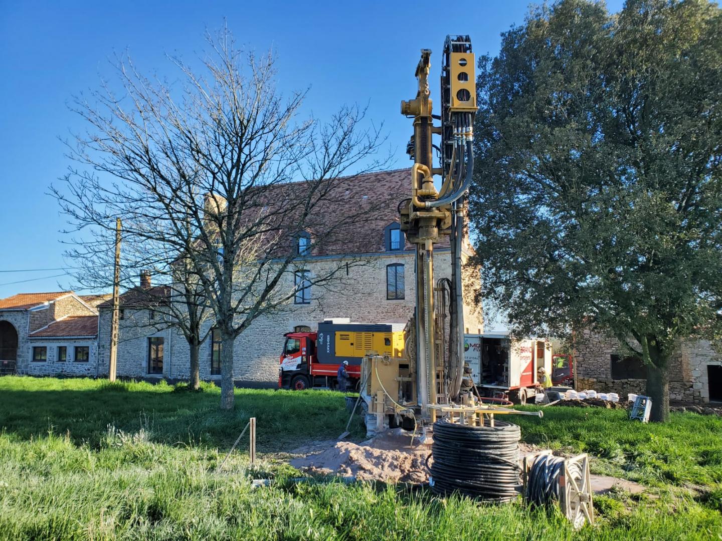Installation de sonde géothermique à La Roche-sur-Yon